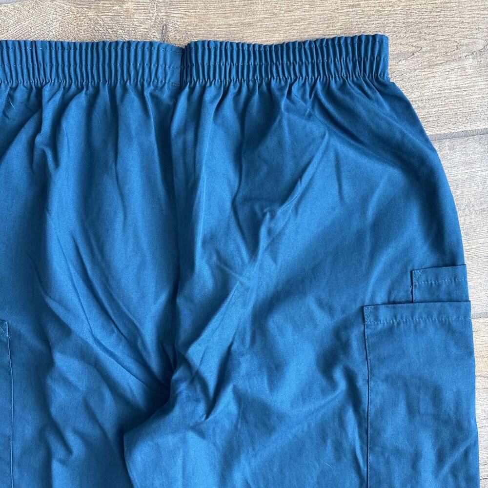 Cherokee Workwear Womens XS Elastic Waist Utility Scrub Pant 4200 Caribbean Blue - Picture 10 of 16